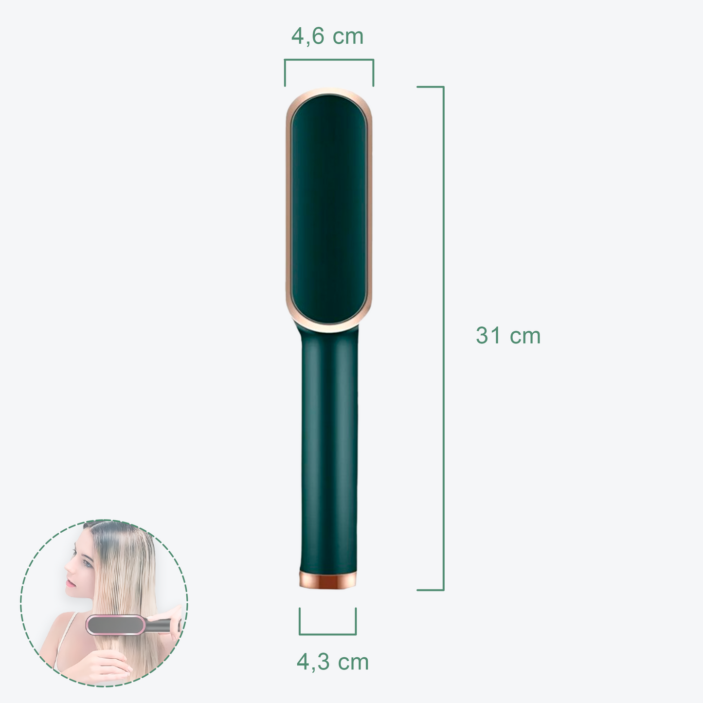 Cepillo Alisador y Rizador 2 en 1 - Style Go